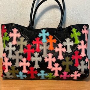 Chrome hearts Multicolor Cross Pattern Tote Bag
